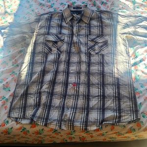 Beverly Hills Polo Club 2x black/white striped  shirt